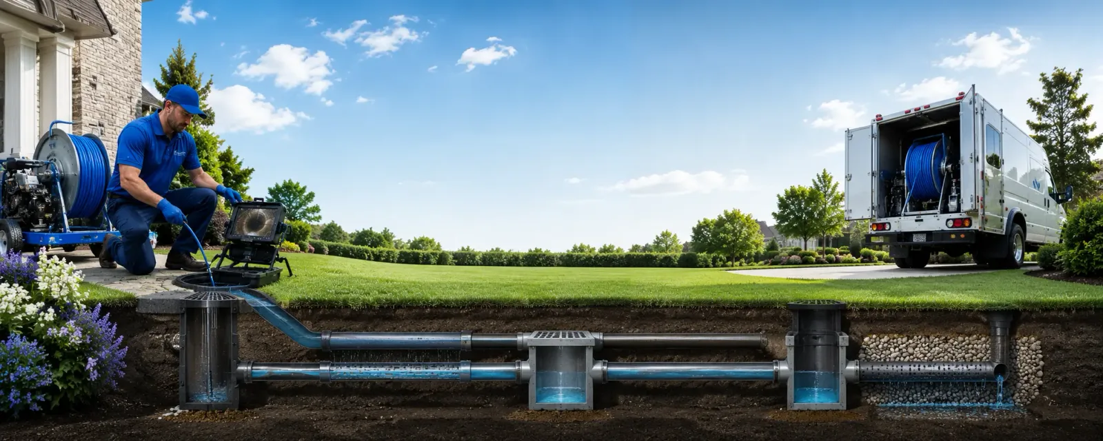 Outdoor drain cleaning information for Labadie, MO